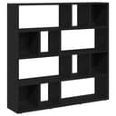 vidaXL Raumteiler Bücherschrank Eiche Schwarz Bild 2