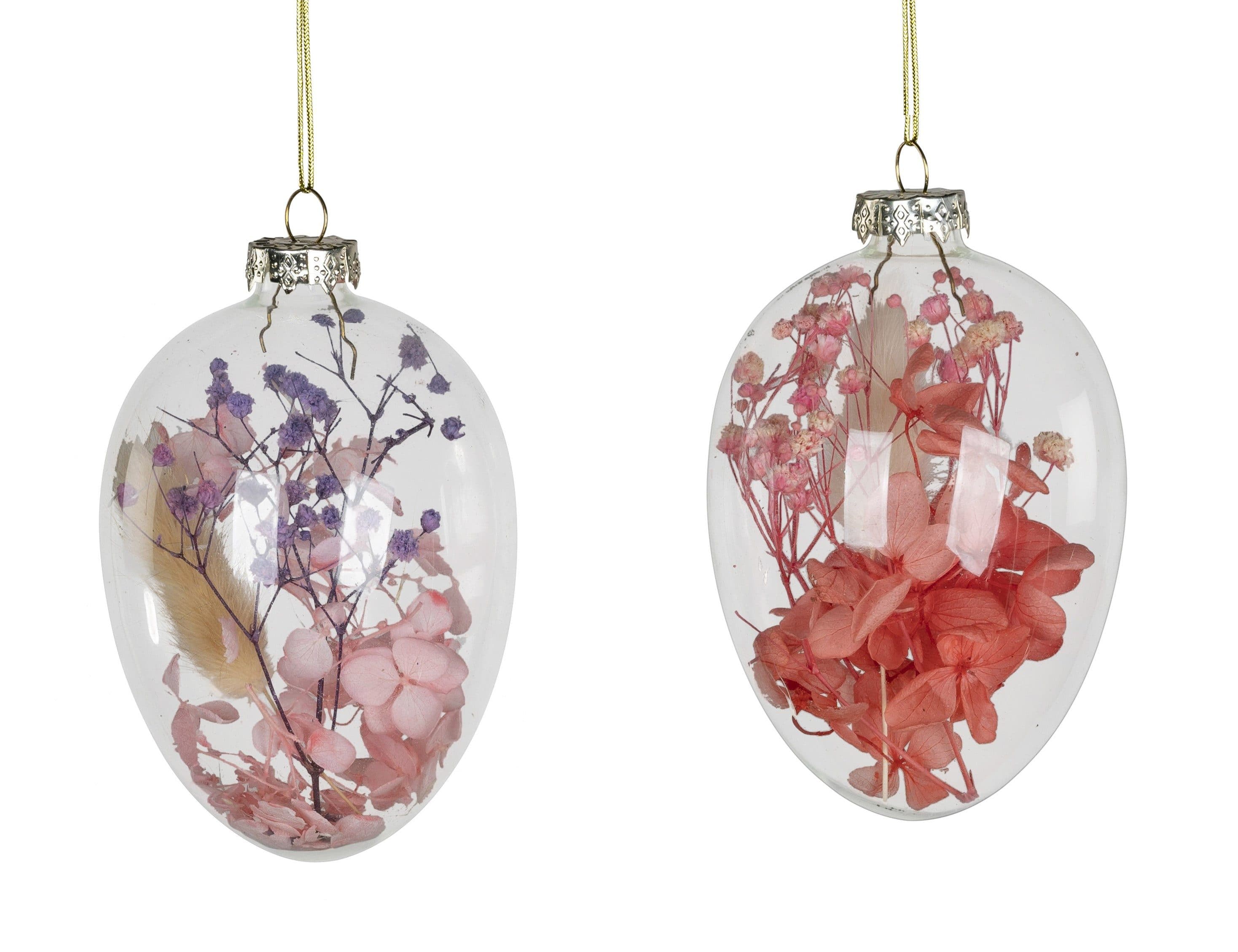 formano Hängedekoration Trockenblumen, Mehrfarbig, Ei