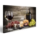 islandburner Leinwandbild Wein Und Käse Stillleben Wandbild Leinwandbild Wand Bild 2