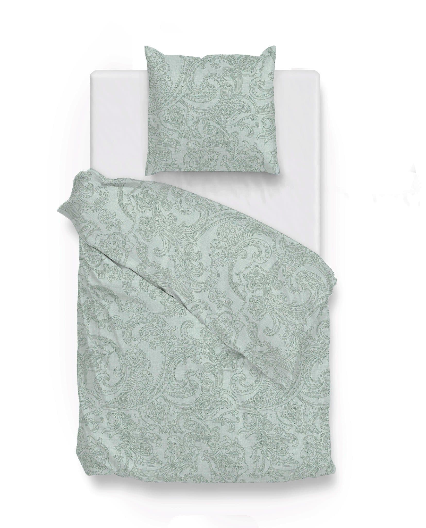 Bettwäsche ZO HOME Paisley-di-Lino Mint-Grün - Bild 2