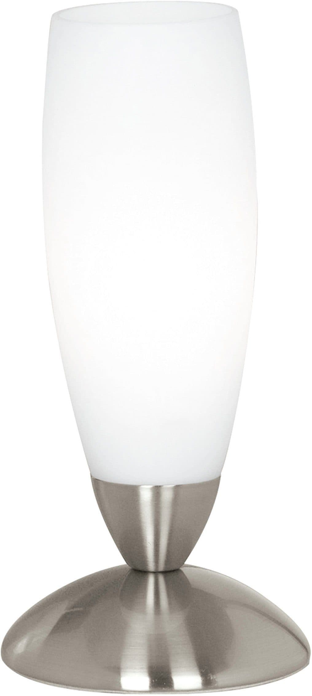 EGLO Tischleuchte SLIM Nickel-matt Weiß E14 Schalter - Bild 2
