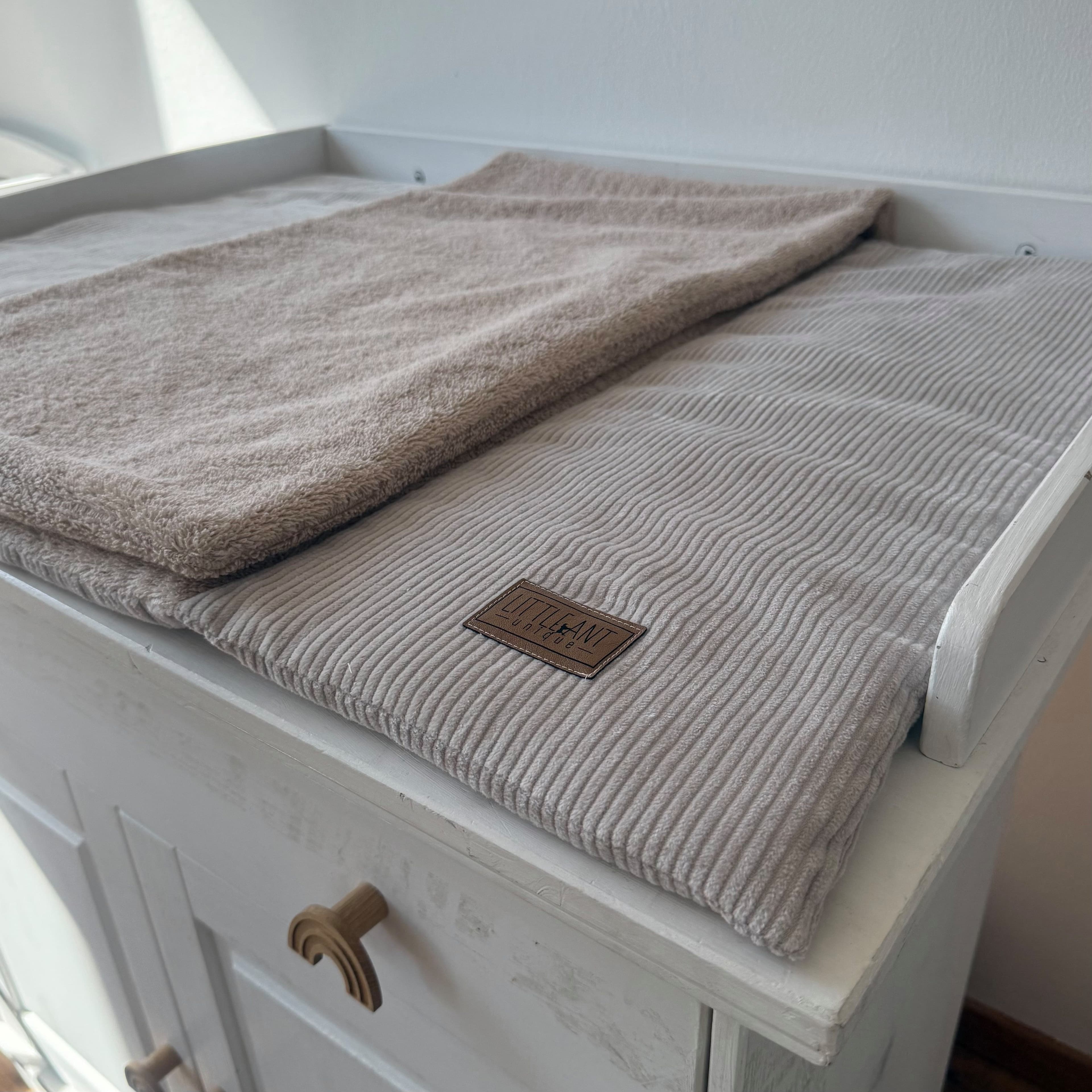 LittleANTunique Wickelauflage Cord Beige mit wasserdichter Zusatzschicht - Bild 2