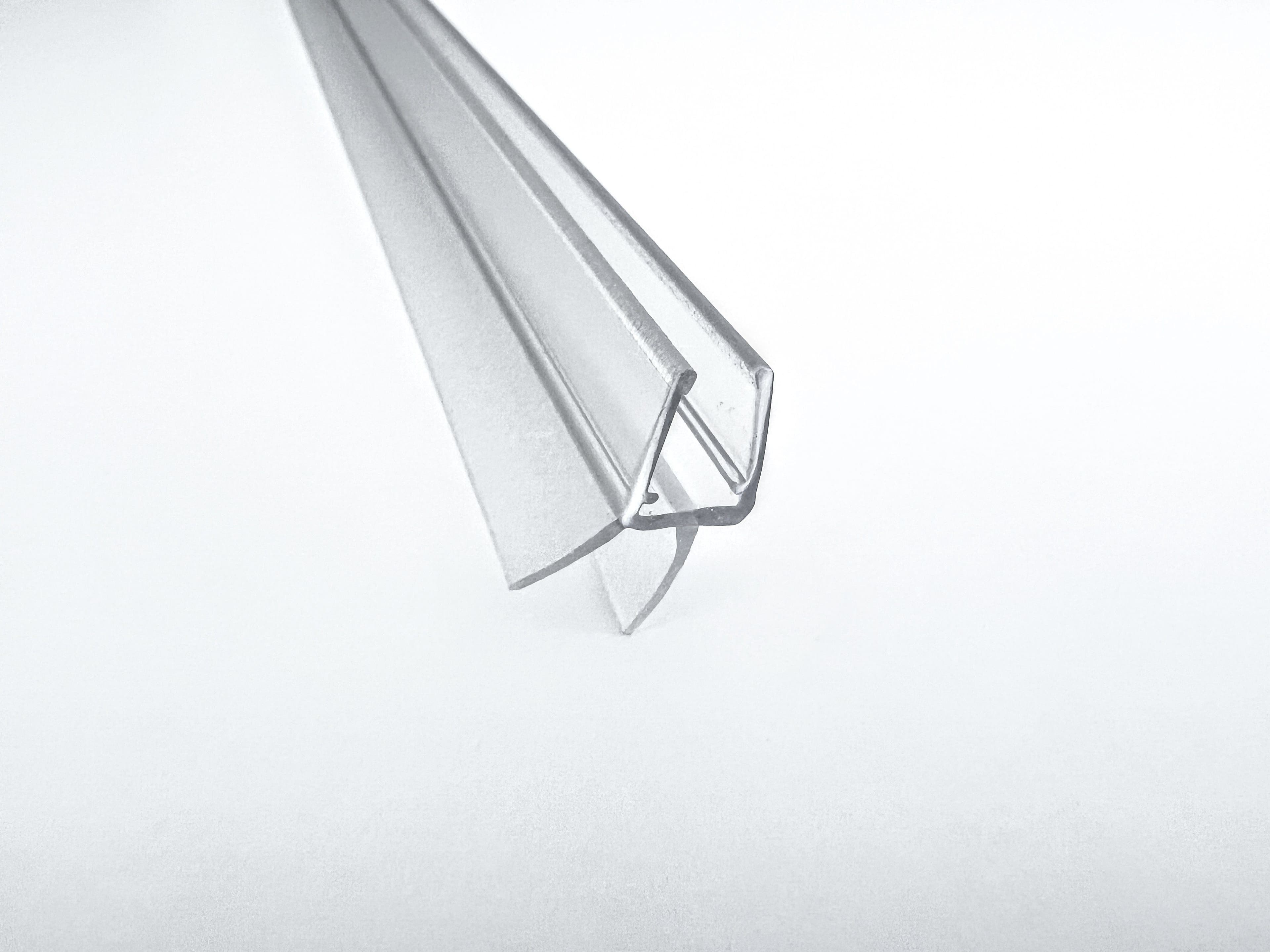 Kristhal Duschdichtung mit Abtropfleiste und Schleiflippe, transparent - Bild 2