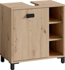 byLiving Wellness Waschbeckenunterschrank 60cm Braun Eichefarben Bild 2