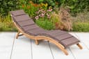 Gartenliege MERXX "Capri" Beige/Grau Polyrattan Akazie Klappbar Bild 2