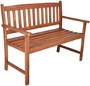 Garden Pleasure Gartenbank Promotion 2-Sitzer Braun Eukalyptus Bild 2