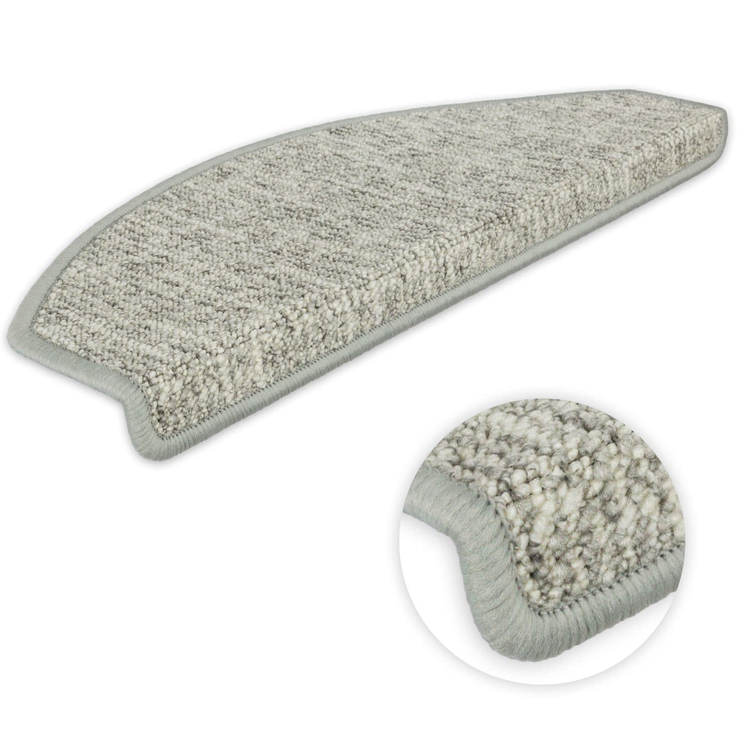 Metzker® Stufenmatte Altona Halbrund Hellgrau - Bild 2