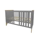 Puckdaddy GmbH Babybett Ida 140x70cm Grau mit herausnehmbaren Sprossen Bild 2
