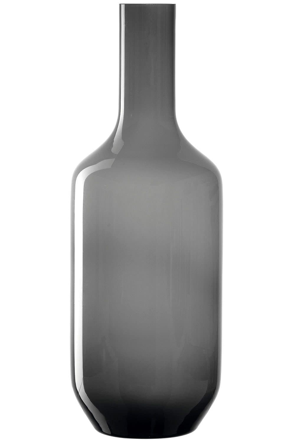 Leonardo Bodenvase MILANO Grau Glas Flaschenform Handgefertigt - Bild 2