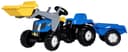 rolly toys® Tretfahrzeug rollyKid NH T7040 Traktor mit Trailer und Lader Blau Bild 2