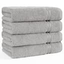 HAMMETEX Handtuch Set 4er Grau 50x100 cm 100% Baumwolle Bild 2