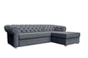 MOEBLO Ecksofa Avia Grau mit Schlaffunktion und Bettkasten Bild 2