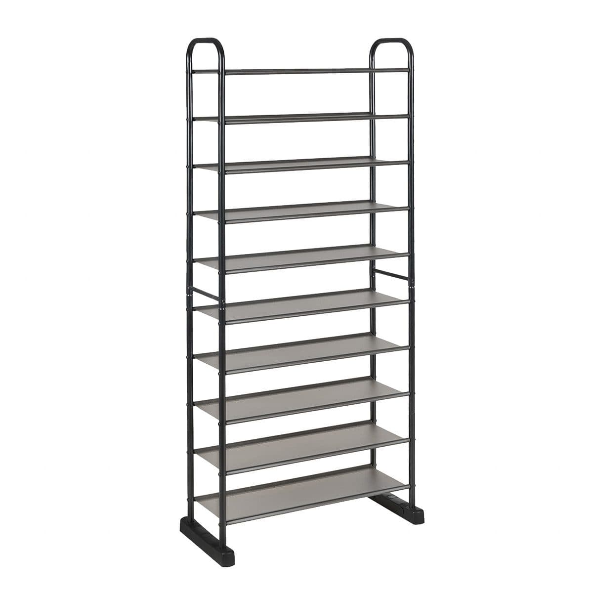 COSTWAY Schuhregal 10 Ebenen für 30 Paar Schuhe Metall 66x29x152cm - Bild 2