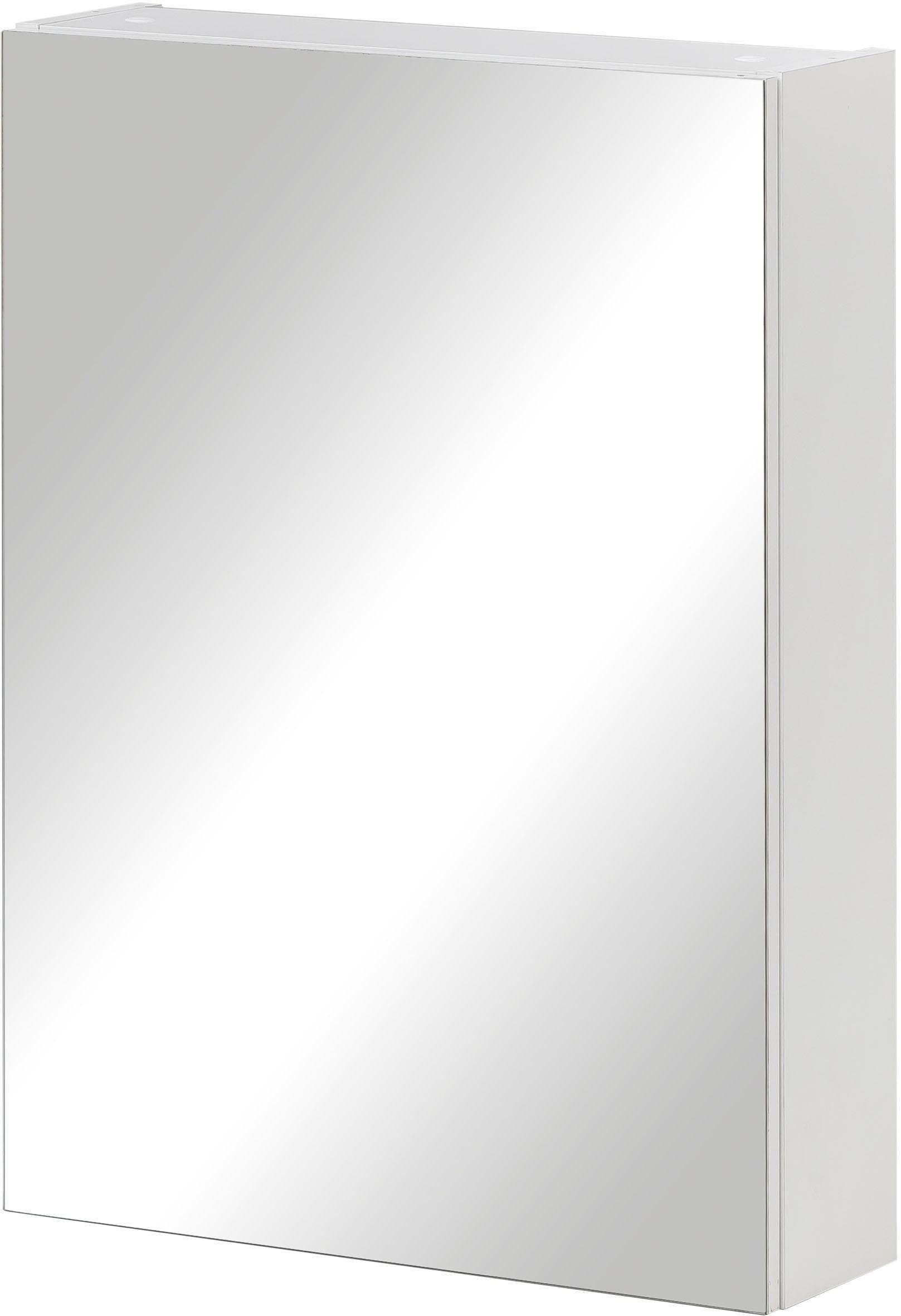 Schildmeyer Spiegelschrank Basic Weiß 1-türig mit Glasböden - Bild 2