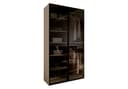 Lookway Kleiderschrank SANDBOX Schwarz Glas 101x49x200 cm Bild 2