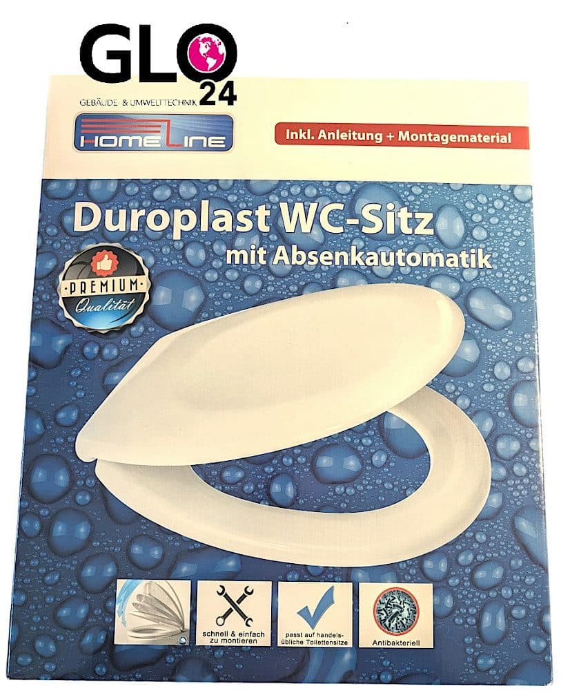 Homeline WC-Sitz mit Absenkautomatik und Metall Scharnieren Weiß - Bild 2