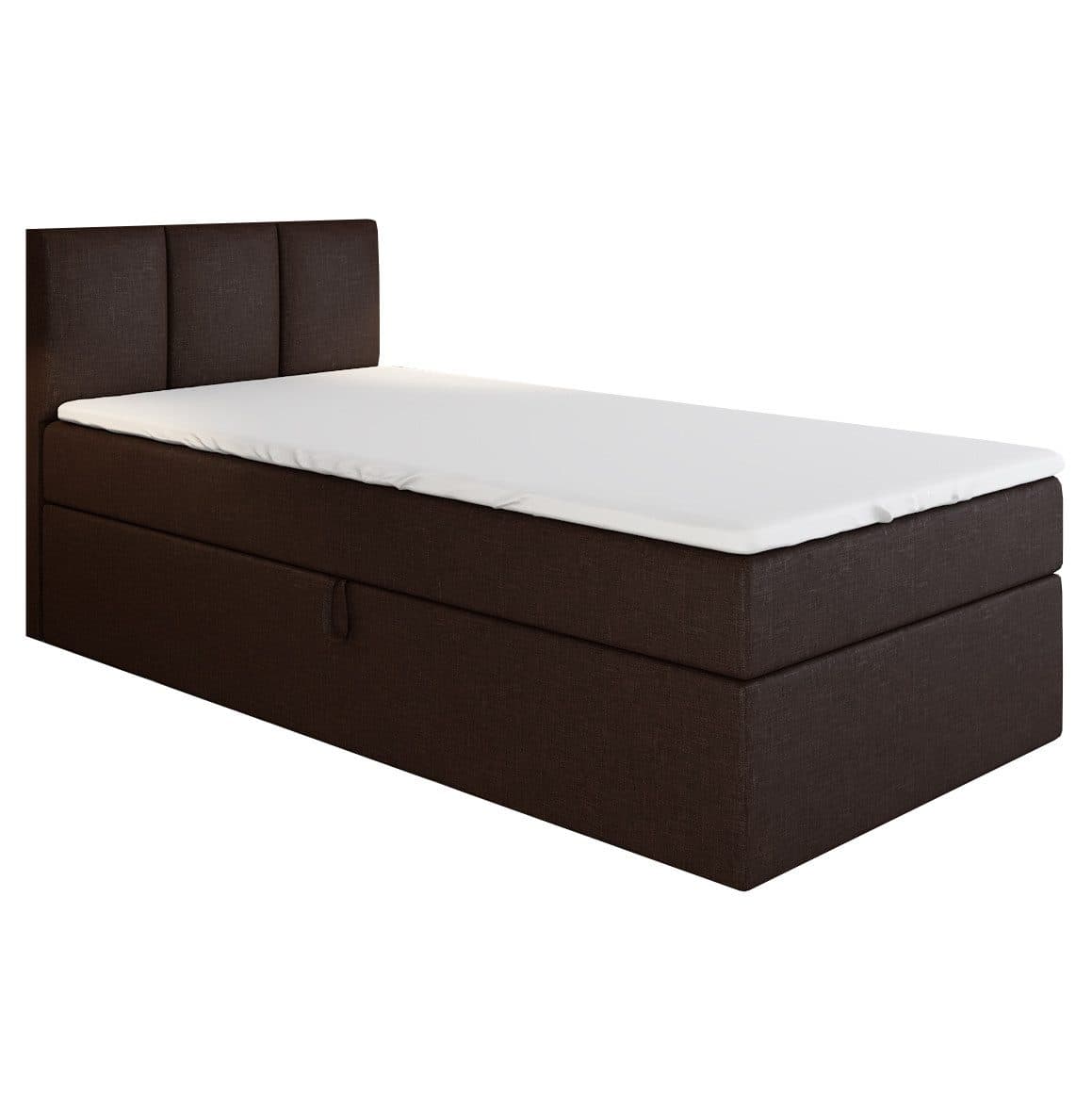 A&J MöbelLand Boxspringbett Einzelbett NASI mit Bettkasten & Topper - Bild 2