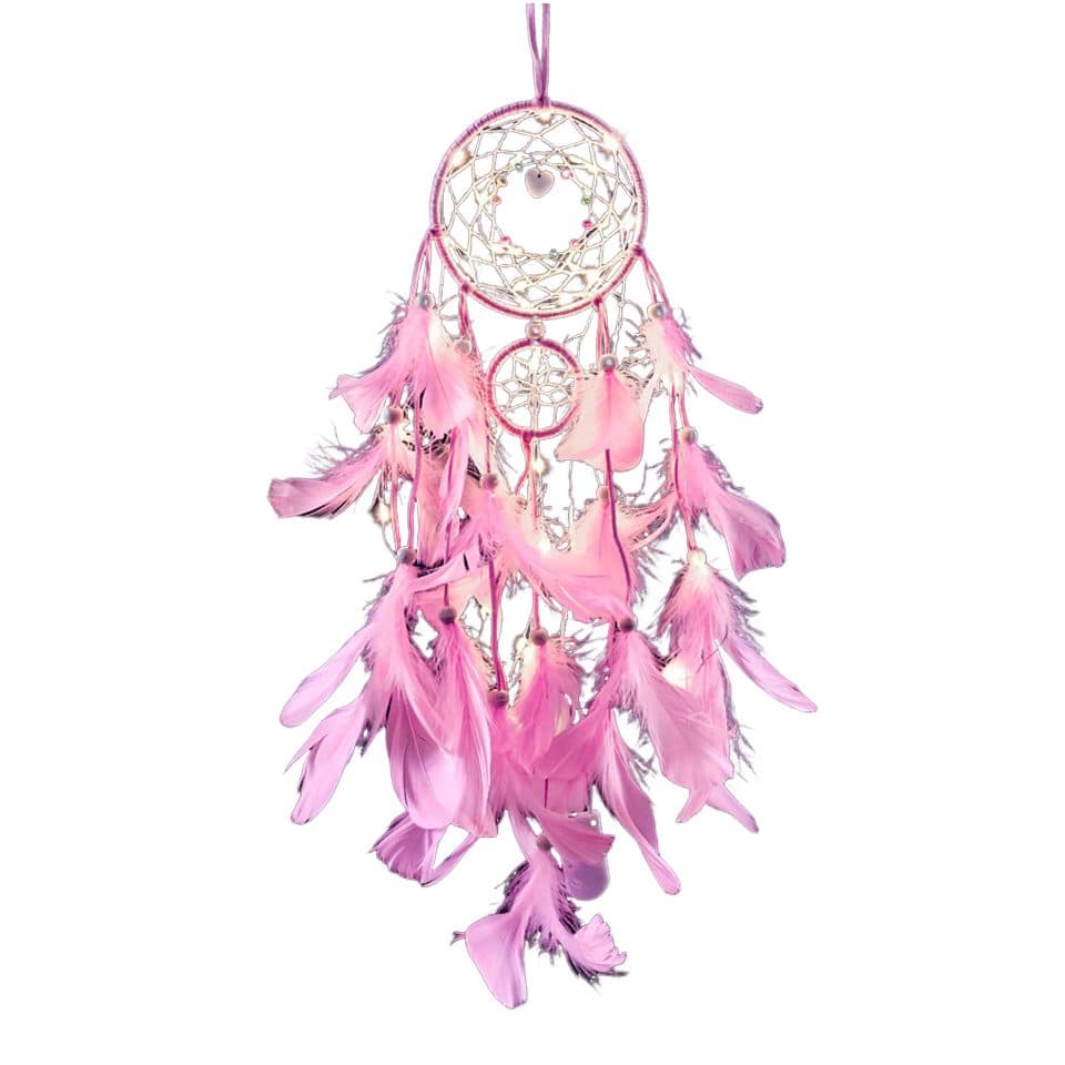 Agger Hängedekoration Traumfänger Rosa mit Federn - Bild 2