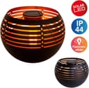NÄVE Solar-Tischleuchte LED Schwarz/Gold Außenbereich Bild 2