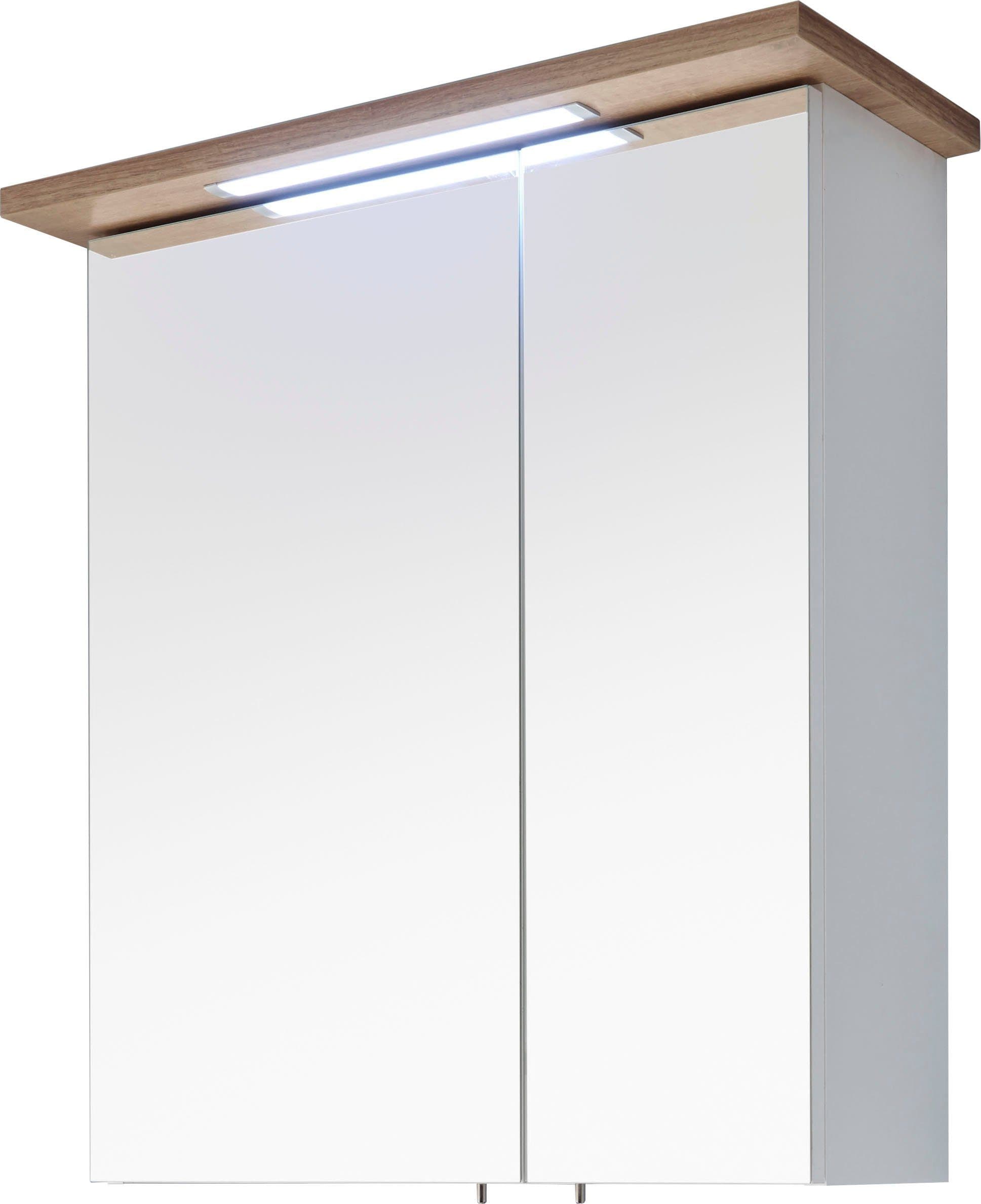 Spiegelschrank SAPHIR Quickset 923 Weiß Glanz mit LED & Steckdose - Bild 2