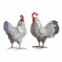 Mirabeau Deko-Huhn 2er Set Mannis Schwarz/Weiß Bild 2