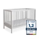 Ehrenkind Babybett PUR Massivholz Weiß Höhenverstellbar Bild 2