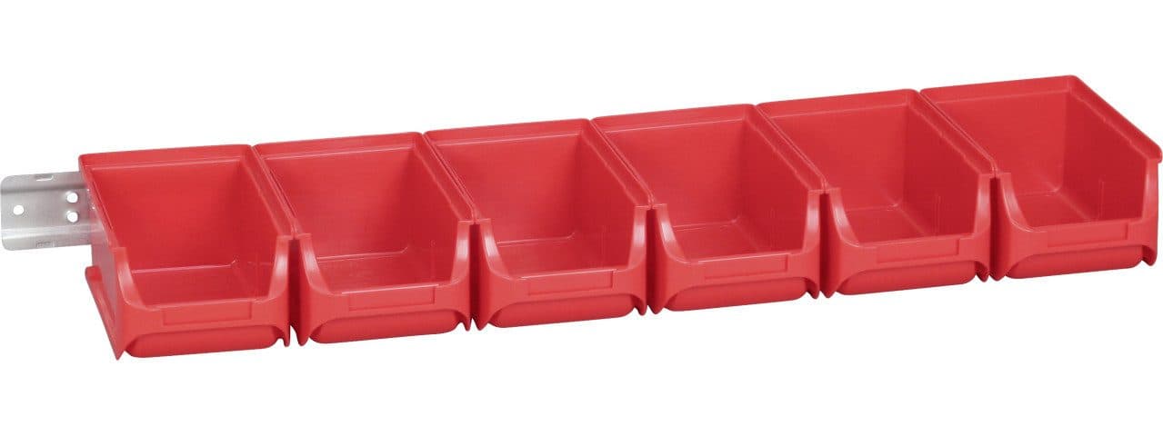 Allit Sichtlagerkasten Rot Werkstatt