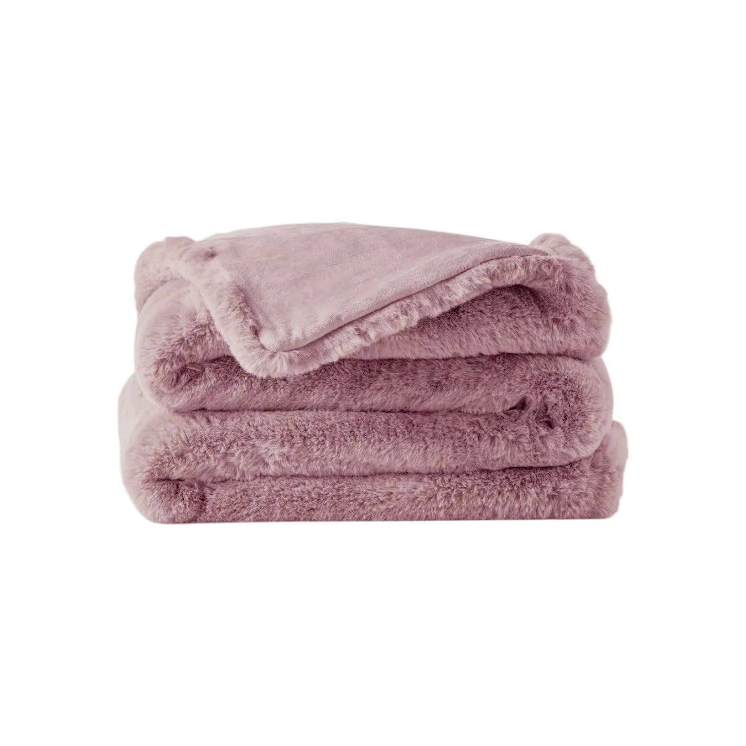 VewoTex Wohndecke Premium Kunstfell Rosa Wendeoptik - Bild 2
