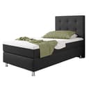 inter Boxspringbett Köln Plus Webstoff Anthrazit mit Topper-Optik Bild 2