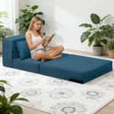 BlingBin Schlafsofa 3 in 1 klappbares Bodensofa Blau Bild 2