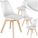 tectake Esszimmerstuhl Frederikke Ergonomisch mit Filzgleiter Bild 2