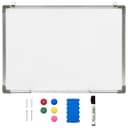 vidaXL Magnettafel Magnetisches Whiteboard Weiß Stahl Bild 2