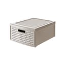ROTHO Aufbewahrungsbox Country Schubladenbox 19,2l Rattan-Optik Braun Bild 2