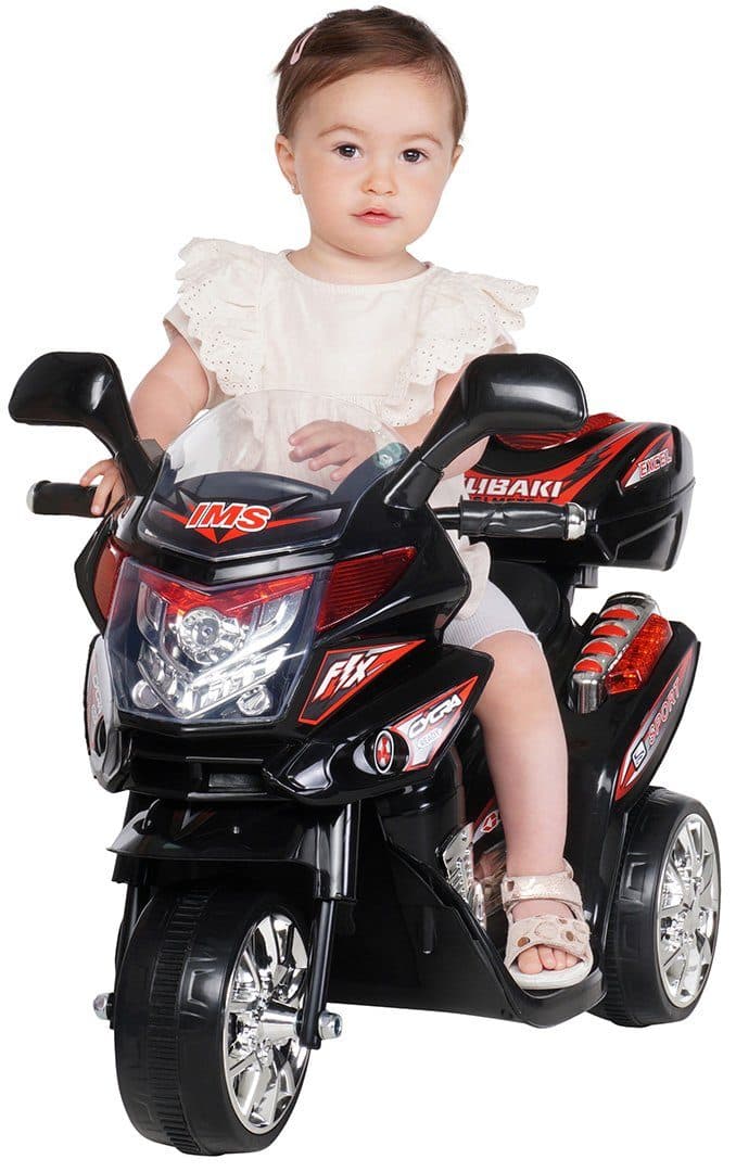 Actionbikes Motors Elektro-Kinderdreirad C051 Schwarz/Rot/Silber mit Soundmodul - Bild 2