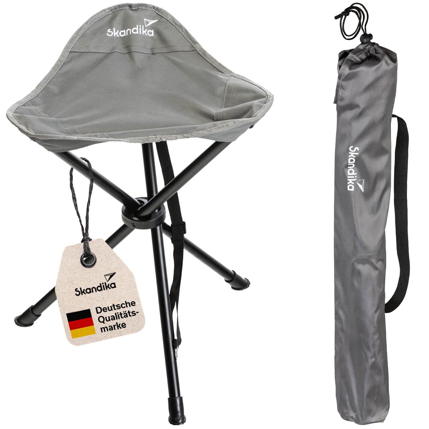 Skandika Campingstuhl Tomperi Klappbar Grau 100kg Tragetasche - Bild 2