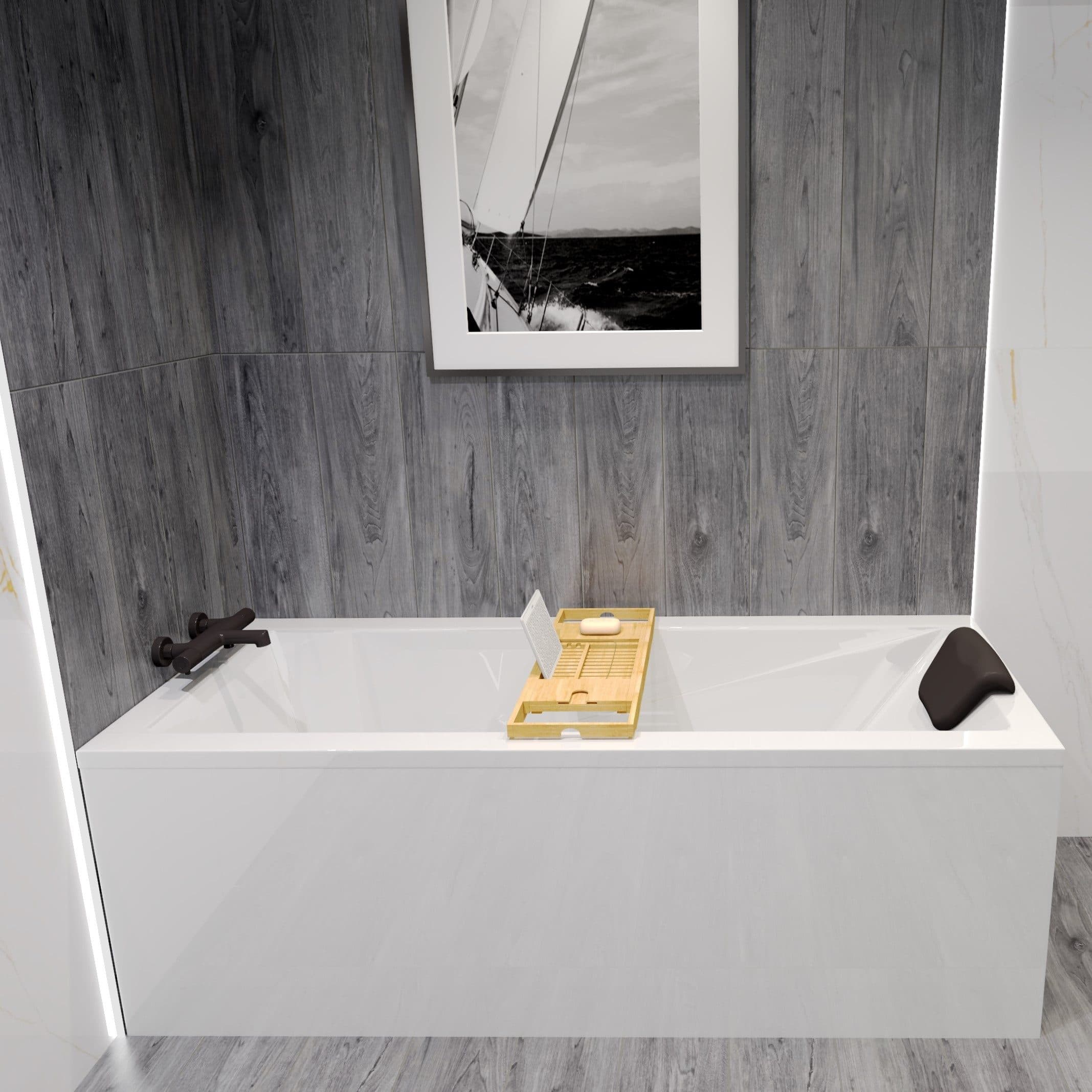 KOLMAN Badewanne MODERN 120x70 Acryl Rechteck Weiß mit Zubehör - Bild 2
