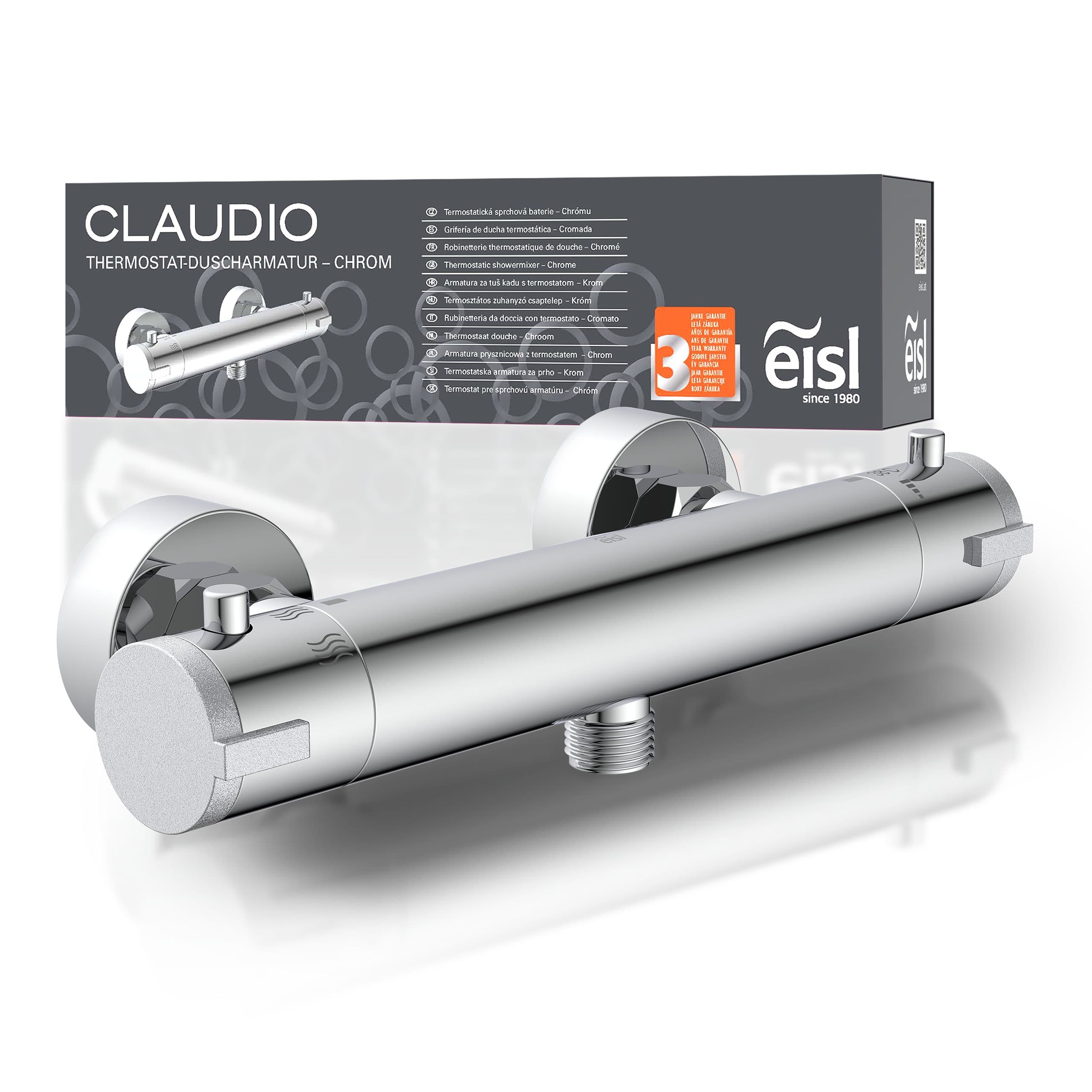 Eisl Duscharmatur CLAUDIO Thermostat Mischbatterie Chrom - Bild 2
