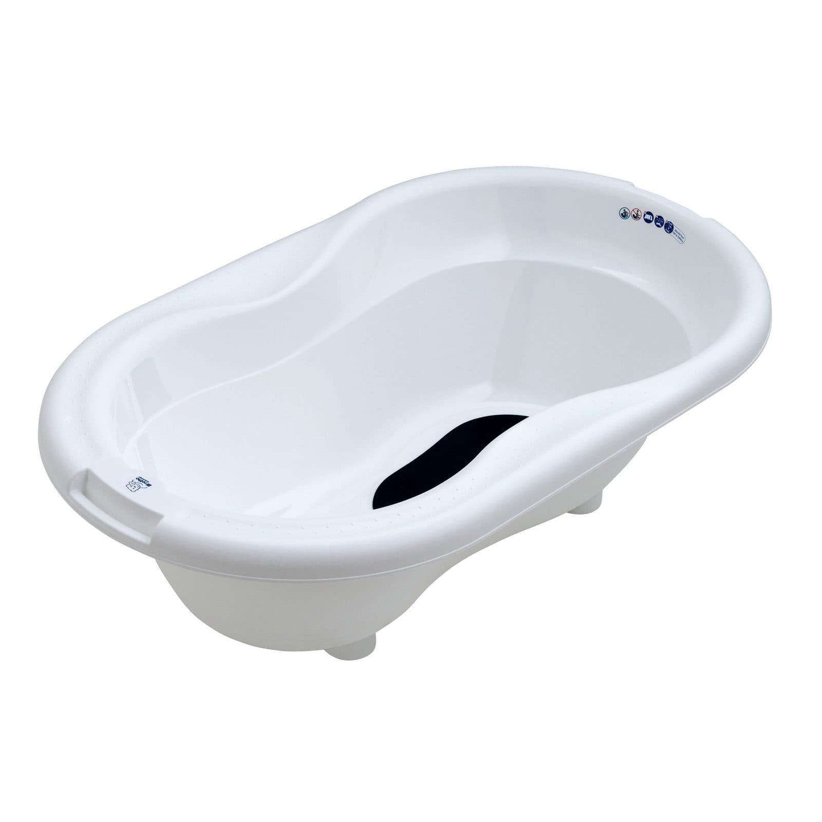 Rotho Babydesign Babybadewanne Weiß mit Antirutsch-Matte - Bild 2