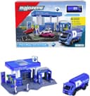 Majorette Spiel-Gebäude Petrol Station Aral Blau mit Tanklaster Bild 2