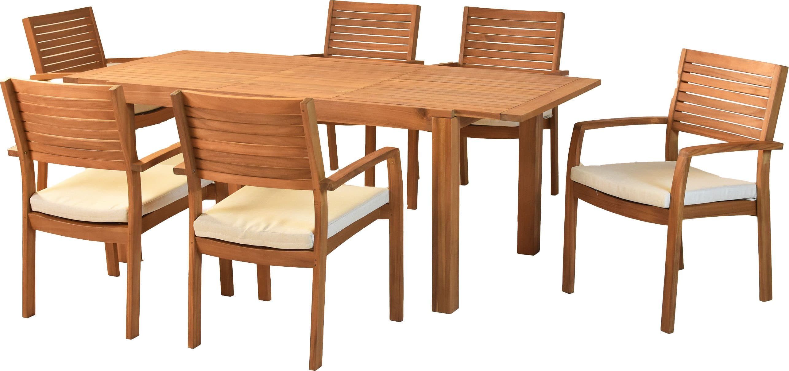 MERXX Garten-Essgruppe Batavia 13-tlg mit Ausziehtisch - Bild 2
