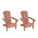 COSTWAY Adirondack-Stuhl Klappbar Tannenholz Bild 2