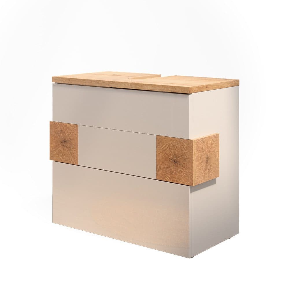 Vicco Waschbeckenunterschrank Eden Weiß Artisan-Eiche 2 Schubladen - Bild 2