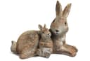 Arnusa Gartenfigur Kaninchen Familie Polyresin Bild 2