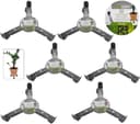 Progarden Pflanzenroller 6er Set Metall Grau 360° Rollen Bild 2