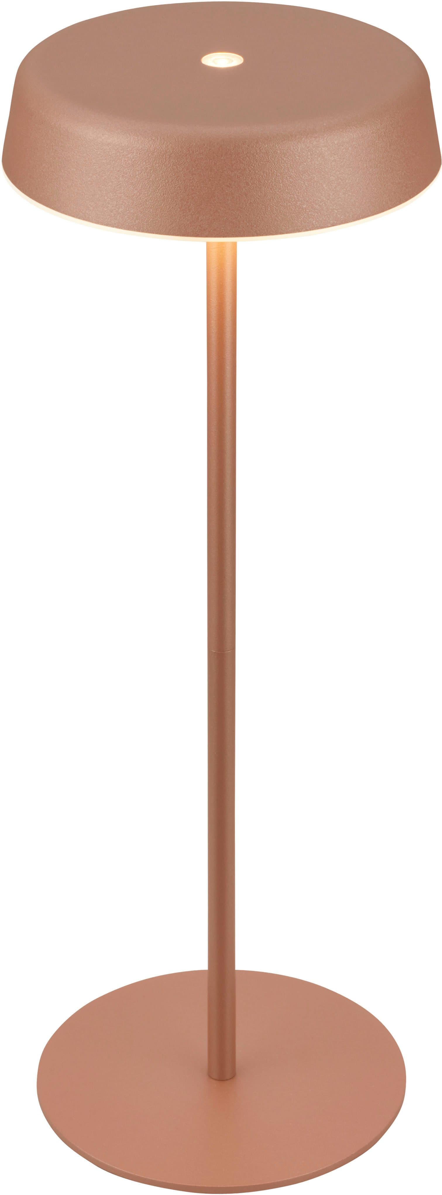 BRILONER LEUCHTEN LED Außen-Tischleuchte "PALA 7668014" Braun
