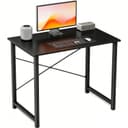 SURFOU Schreibtisch Schwarz mit Metallgestell Bild 2