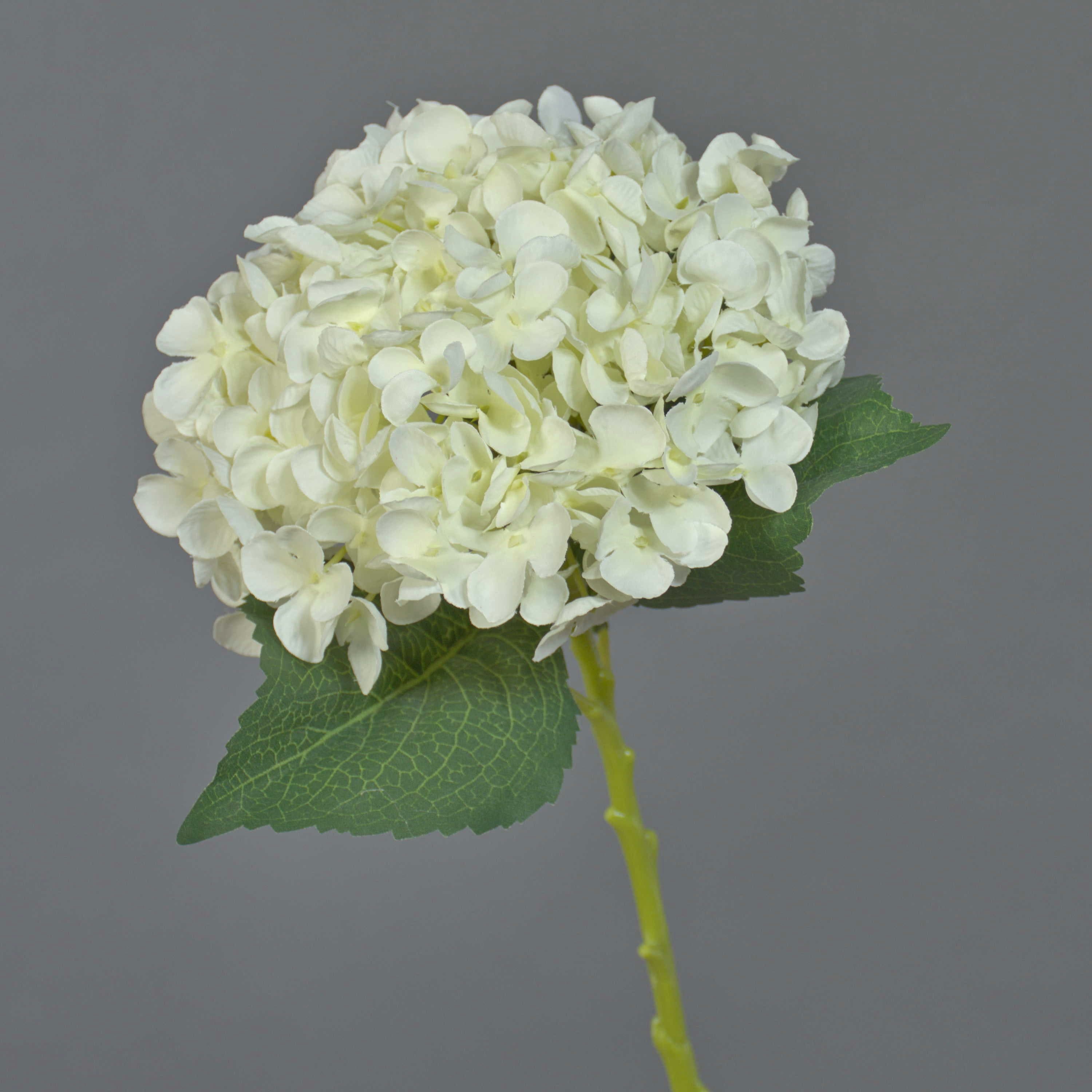 artplants Kunstblume Hortensie Creme 50cm - Bild 2