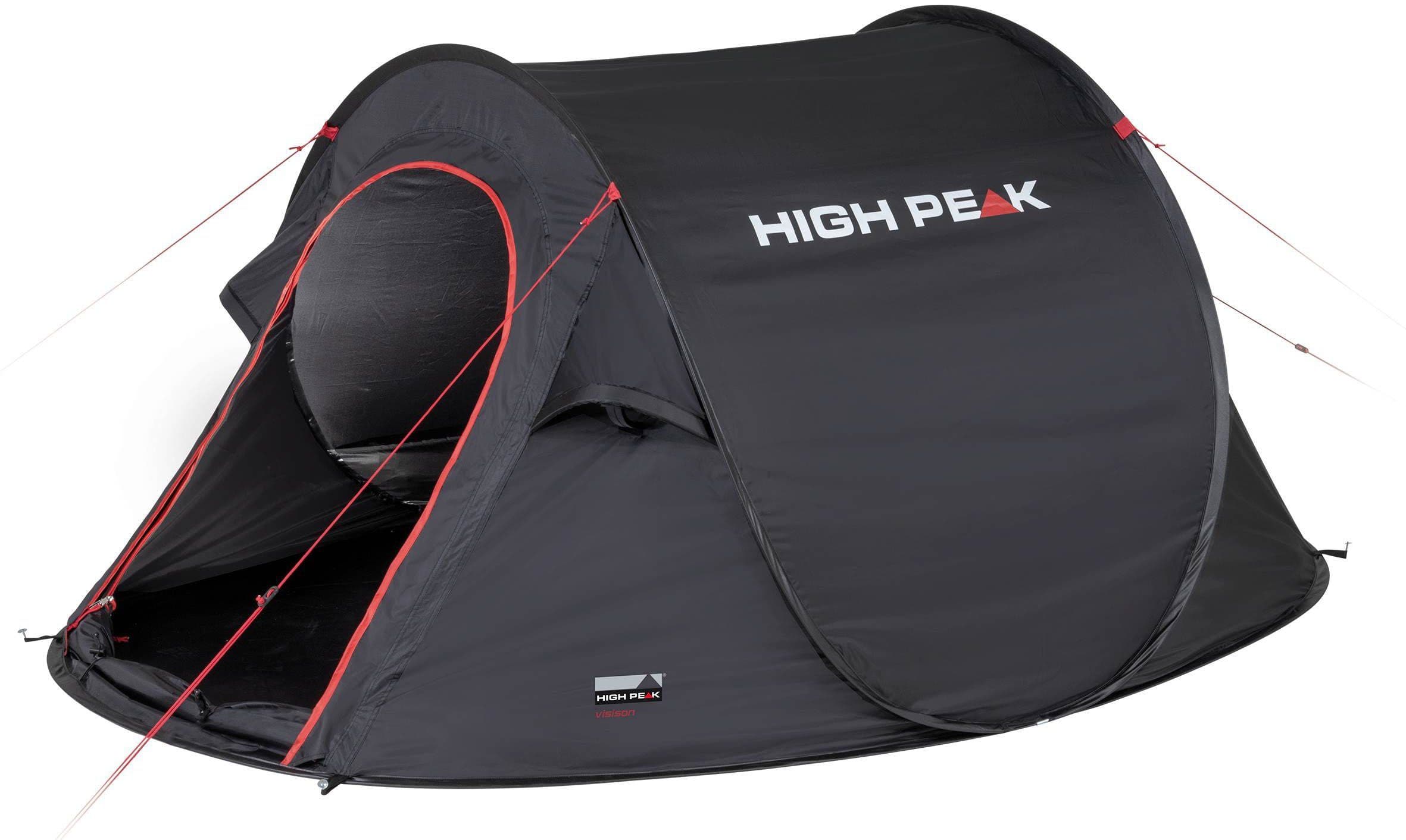 High Peak Wurfzelt Vision 2 Schwarz Pop-up Zelt - Bild 2
