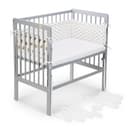 FabiMax Beistellbett Boxspring grau Buchenholz höhenverstellbar Bild 2