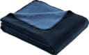 LOOKS by Wolfgang Joop Wohndecke Jacquard Baumwollmischung Uni Blau Bild 2